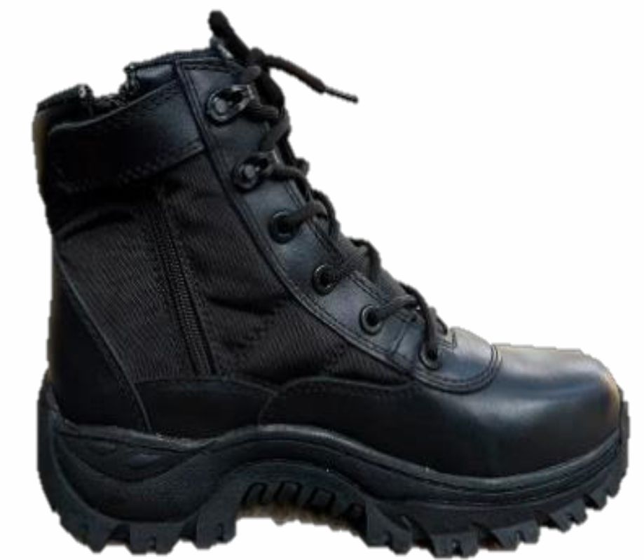 BOTA TENIS CREMALLERA CAÑA MEDIA NEGRO - Imagen 3