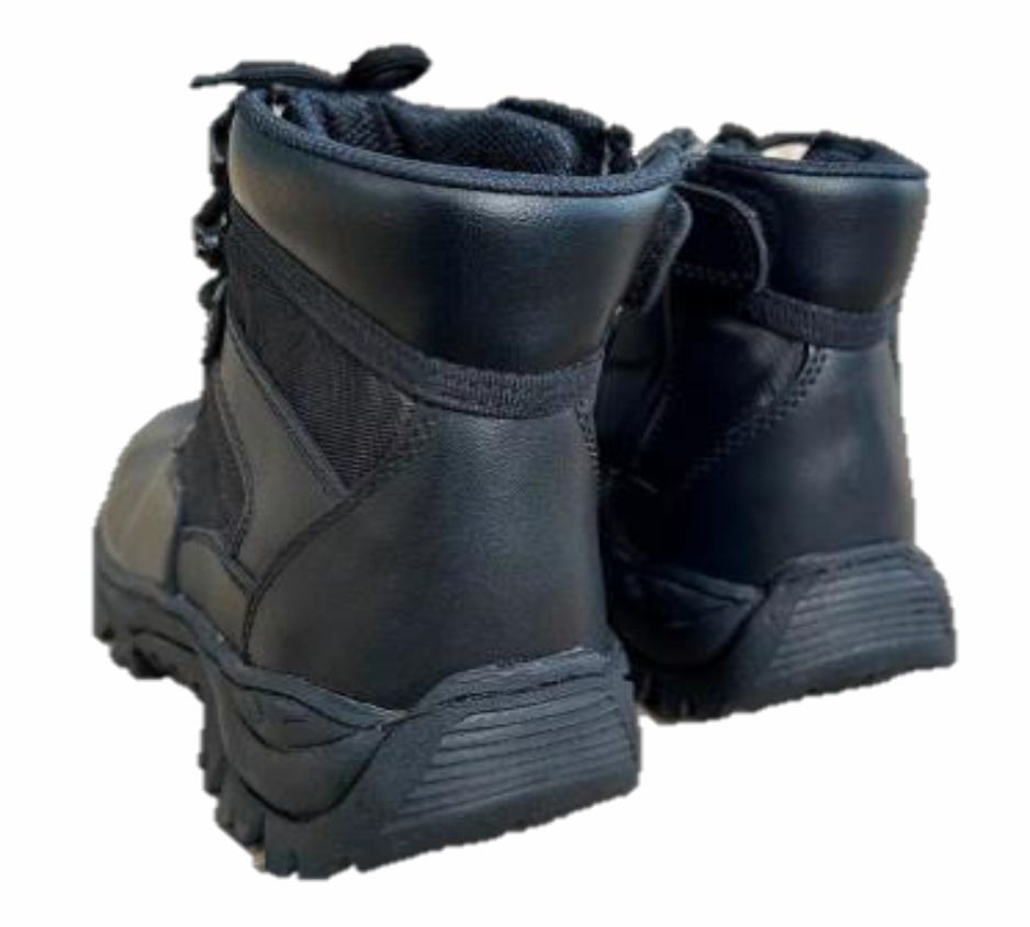 BOTA TENIS CREMALLERA CAÑA MEDIA NEGRO - Imagen 4