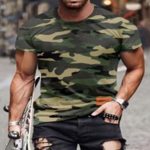 CAMISETA EN POLIESTER CAMUFLADA TALLA L