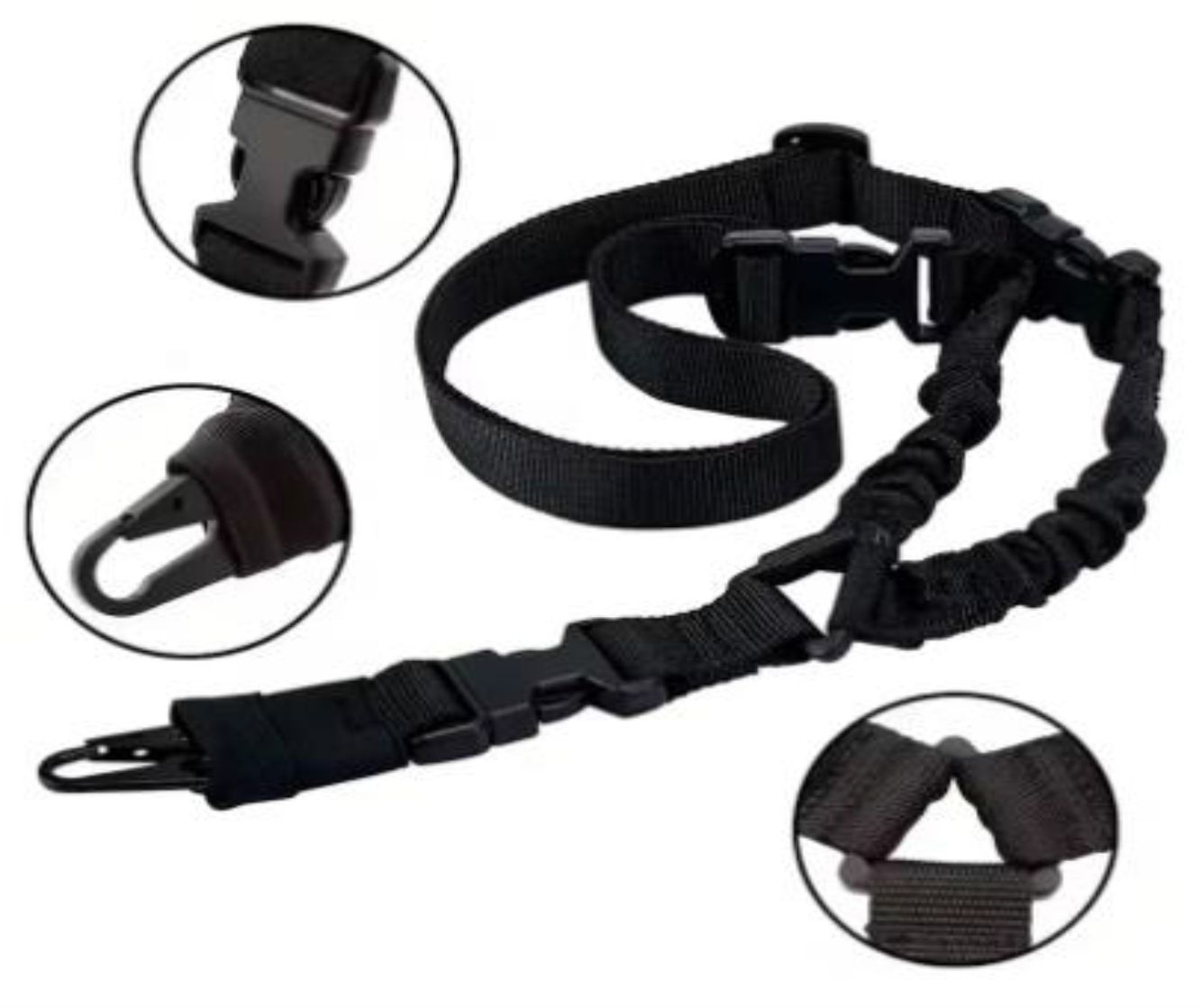 PORTA FUSIL DE 1 PUNTO NEGRO TIPO AMERICANO